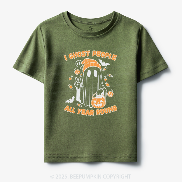 I Ghost People All Year Round Toddler&Kid's Tees Beepumpkin