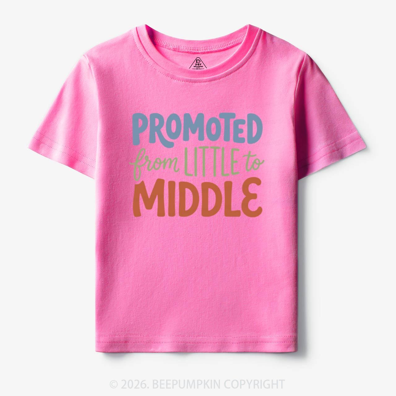 Promoted From Little To Middle Toddler&Kid's Tees