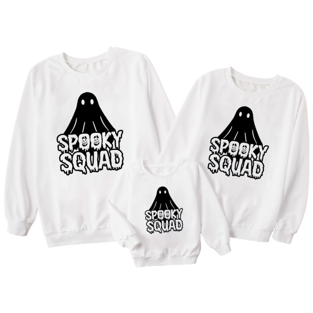Spooky Squad Halloween Matching Sweatshirts For Family