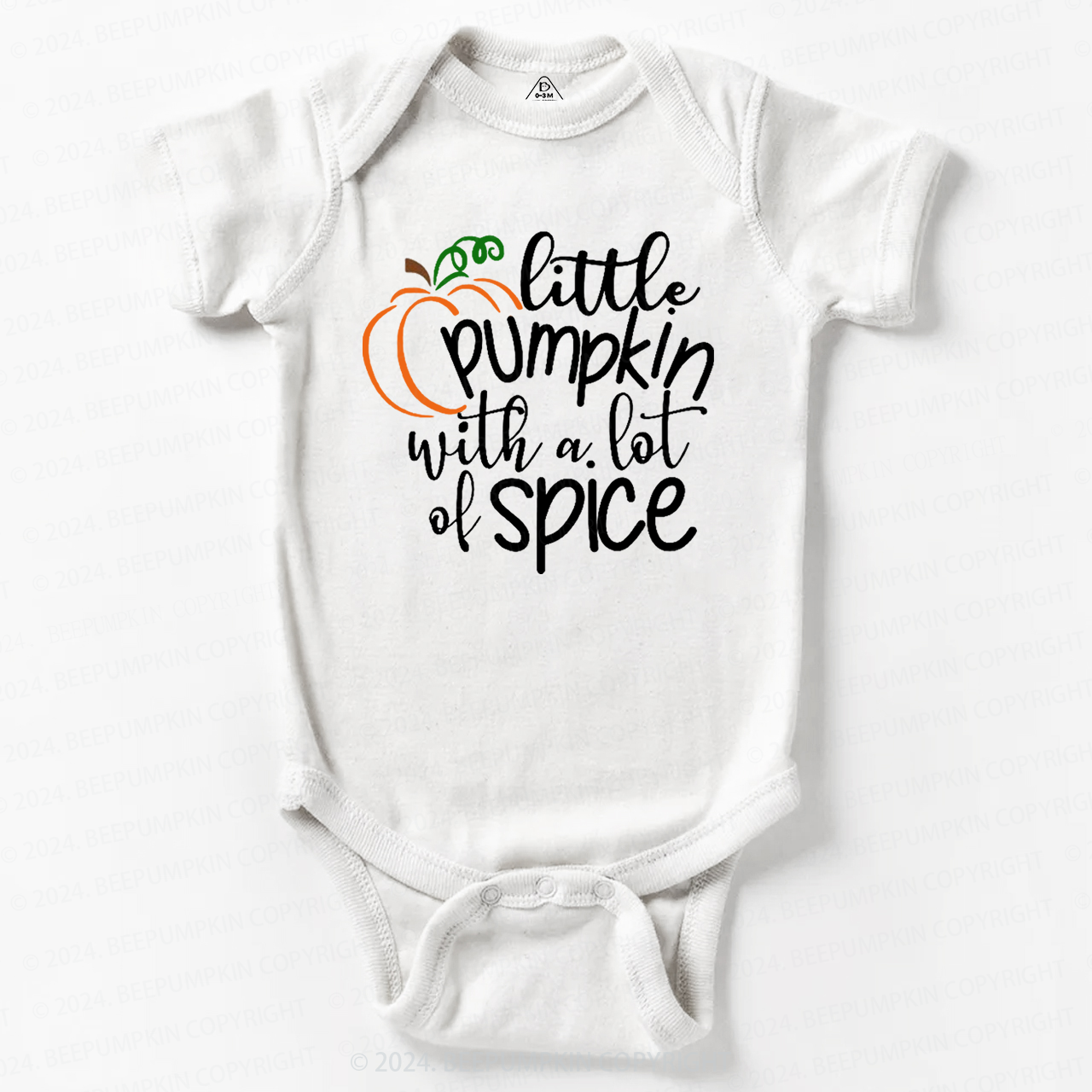 Little Pumpkin With A Lot Of Spice Baby Bodysuits 