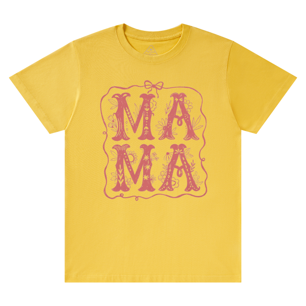 Mama Whimsical Wildflowers T-Shirts