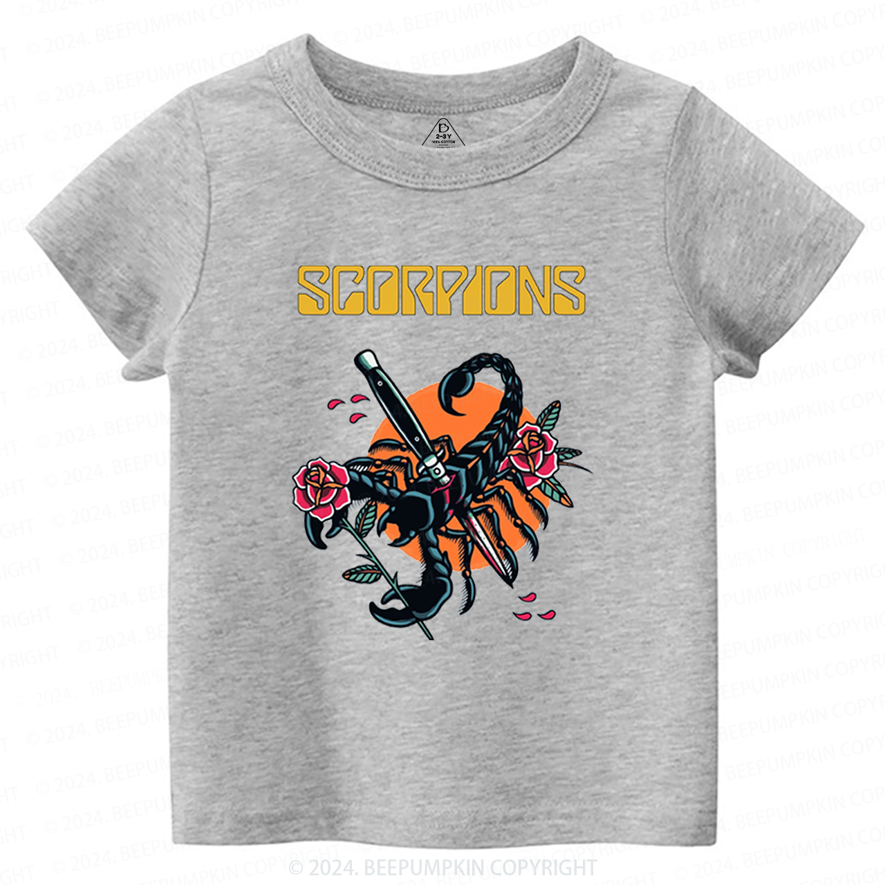 Vintage Hard Rock n Roll Toddler&Kids Tees 8