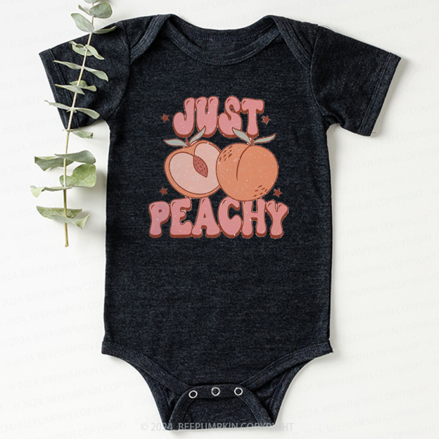 Just Peachy Summer Retro Bodysuit For Baby 