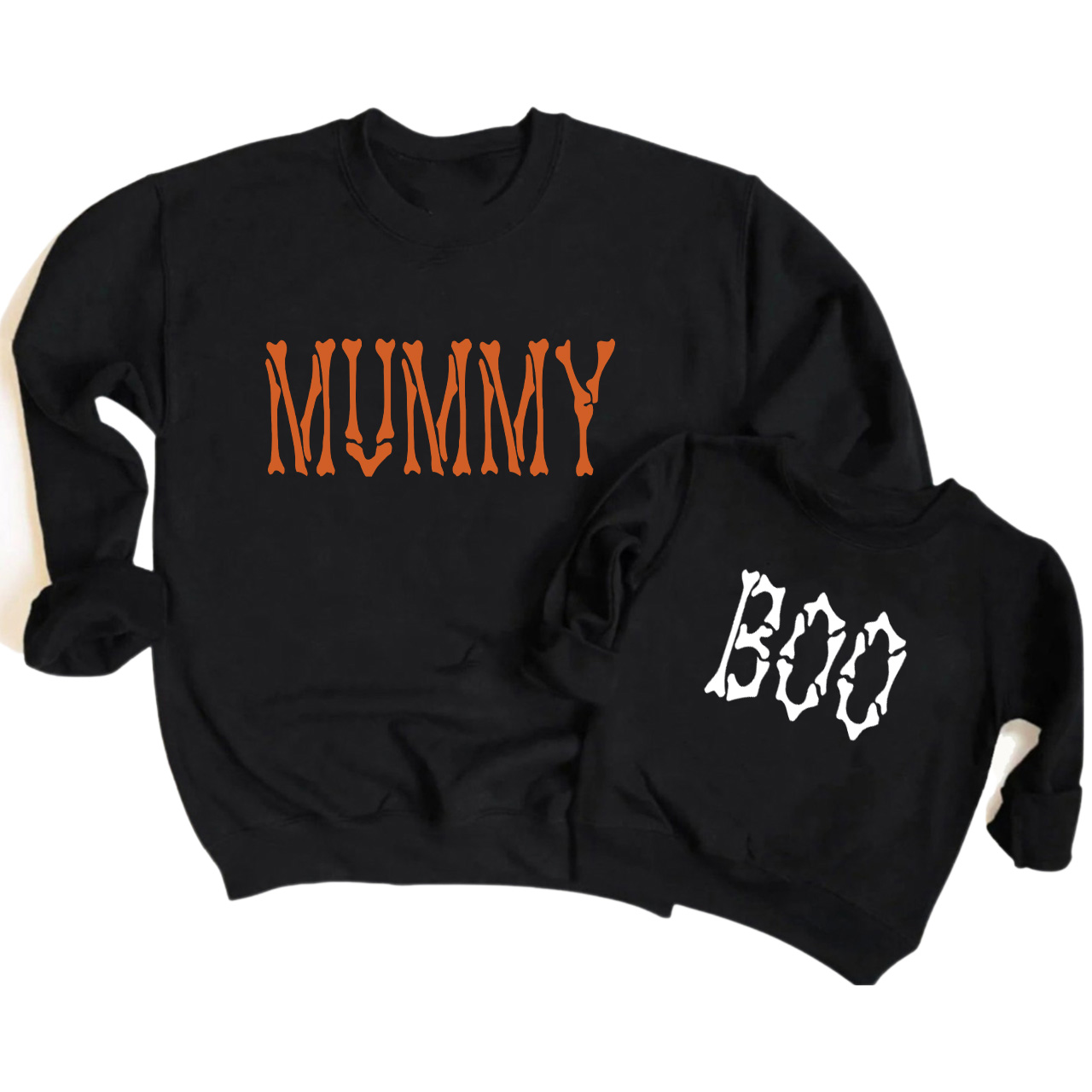 Halloween Skeleton Bones Matching Family Sweatshirt