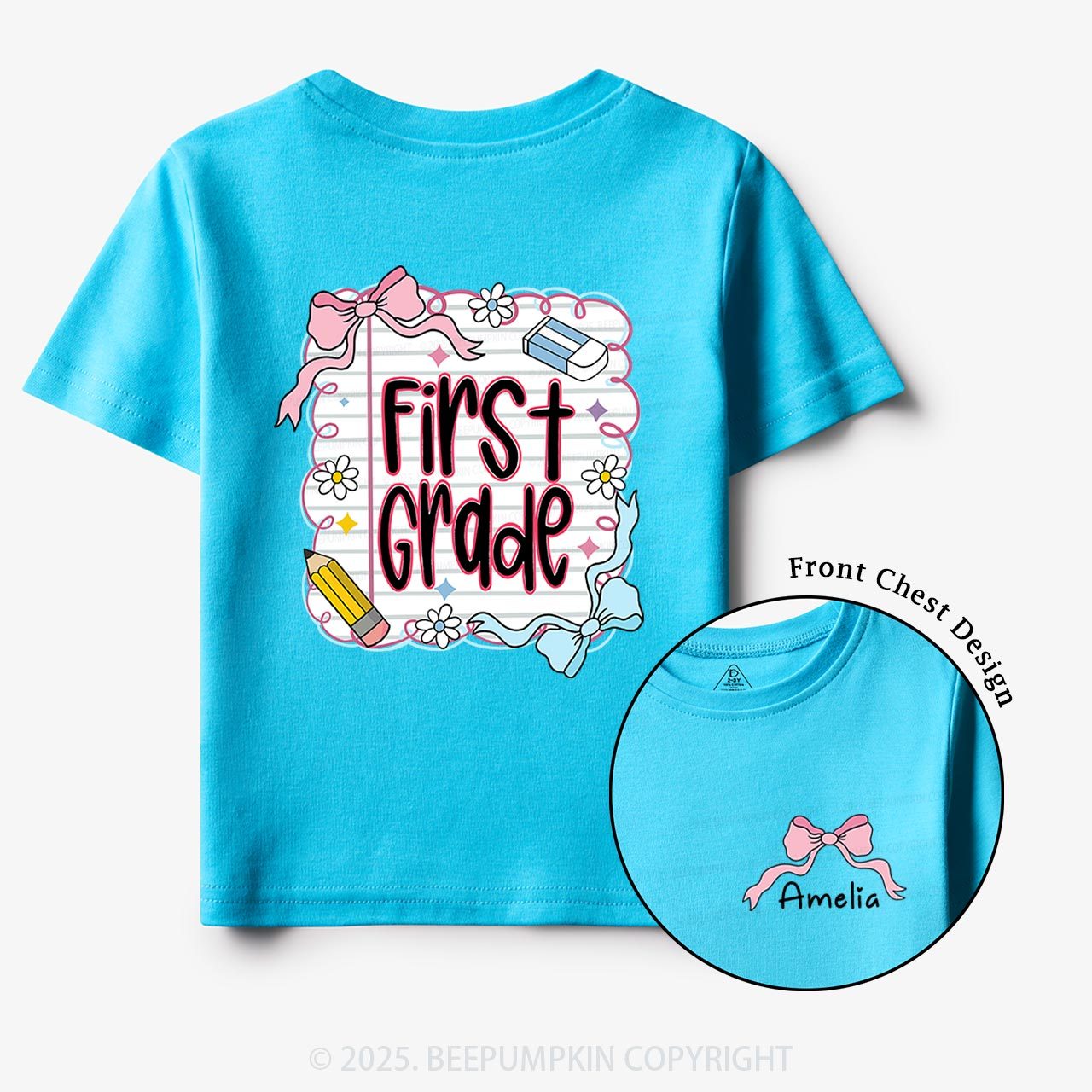 Personalized Back To School Bundle Toddler&Kid's Tees Beepumpkin