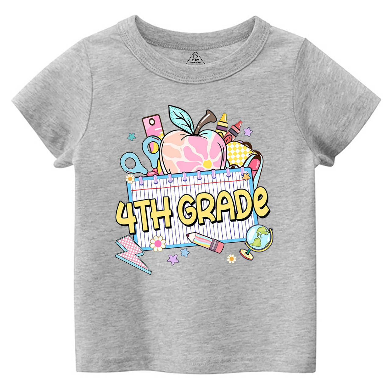Personalized Pink Apple Back To School Gift Pack Toddler&Kid's Tees Beepumpkin 