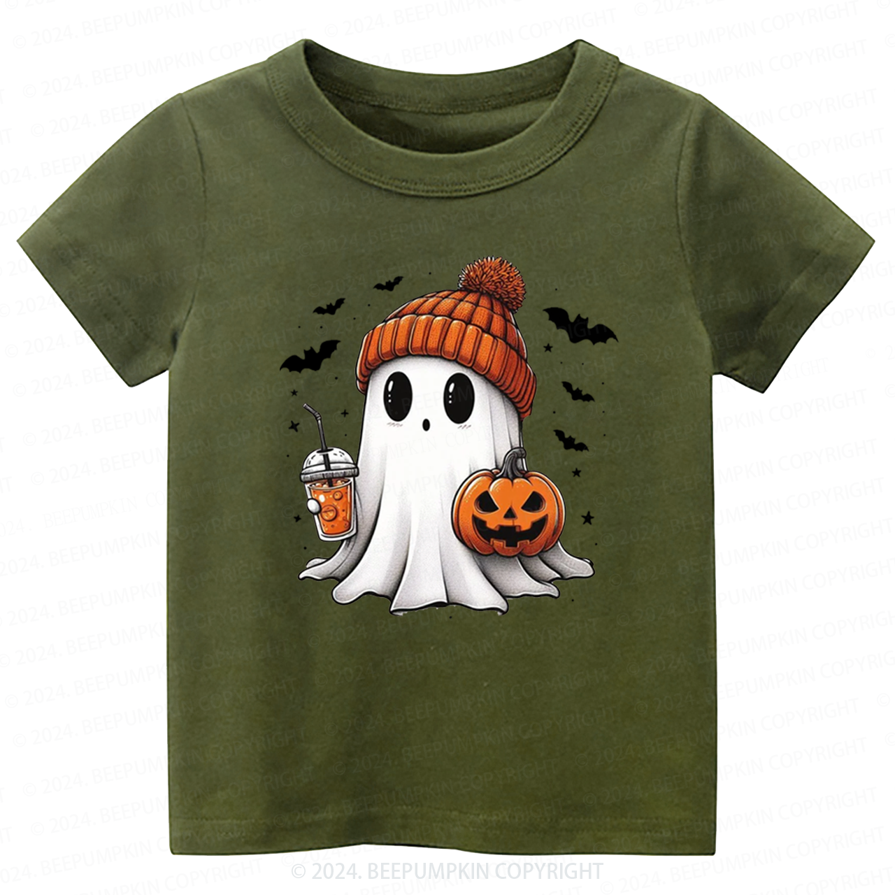 Halloween Cute Ghost Toddler&Kids Tees 