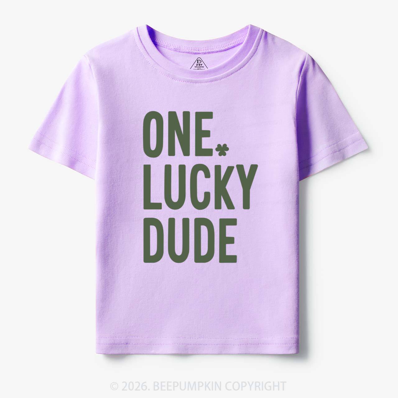 One Lucky Dude St. Patrick's Day Toddler&Kid's Tees Beepumpkin