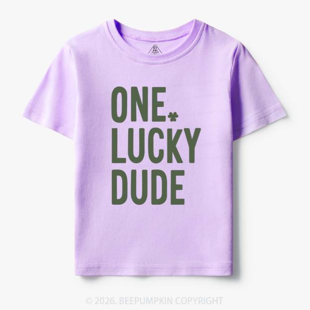 One Lucky Dude St. Patrick's Day Toddler&Kid's Tees Beepumpkin