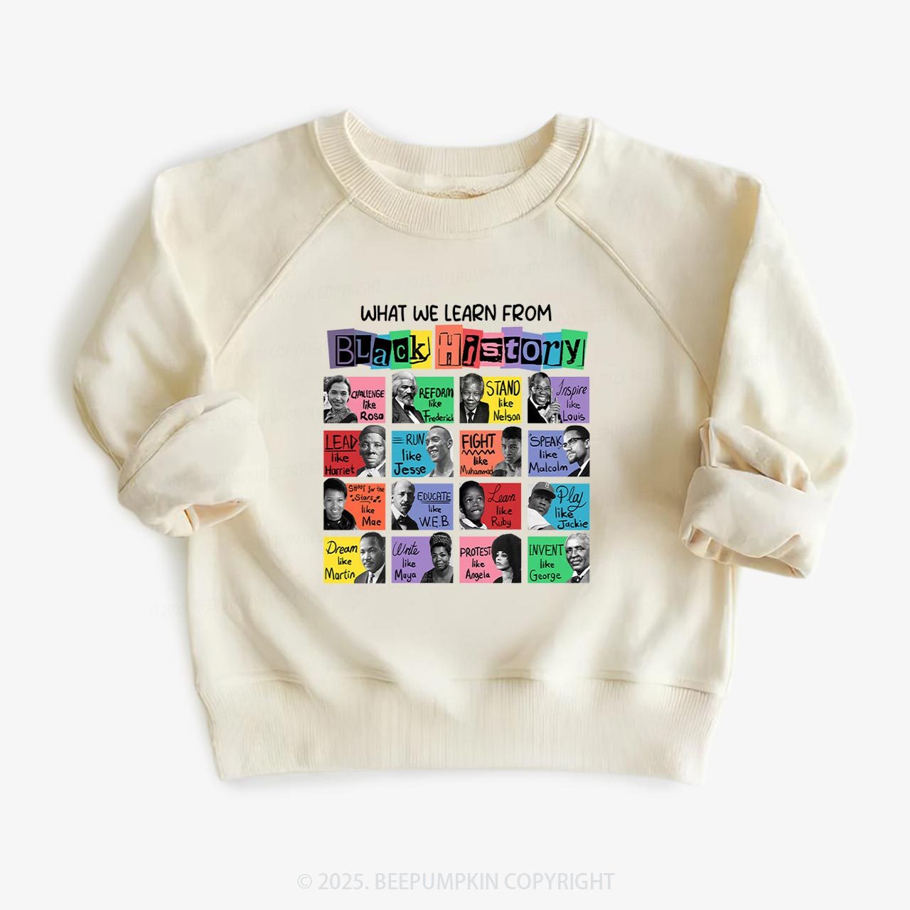 What We Learn From Black History Kid's Sweatshirt