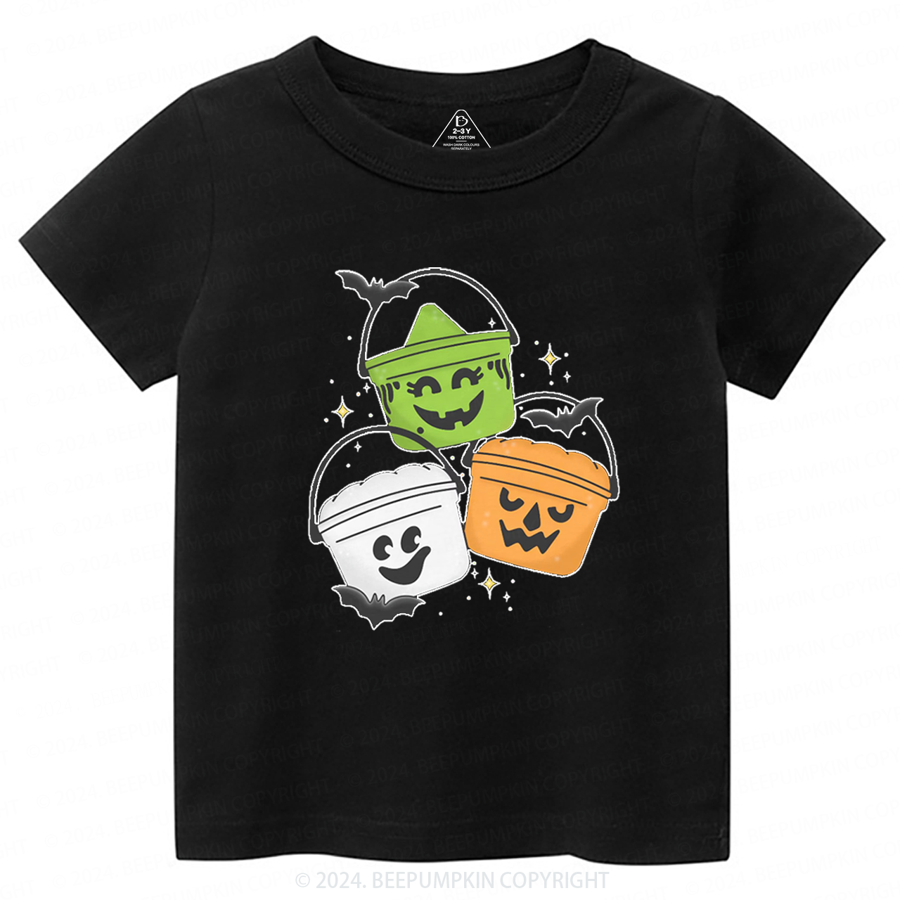 Vintage Halloween Happy Meal Bucket Toddler&Kids Tees 