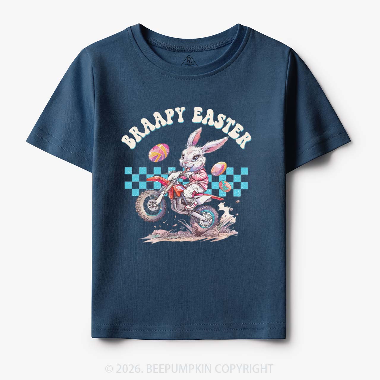 Braapy Easter Dirt Bike Toddler&Kid's Tees