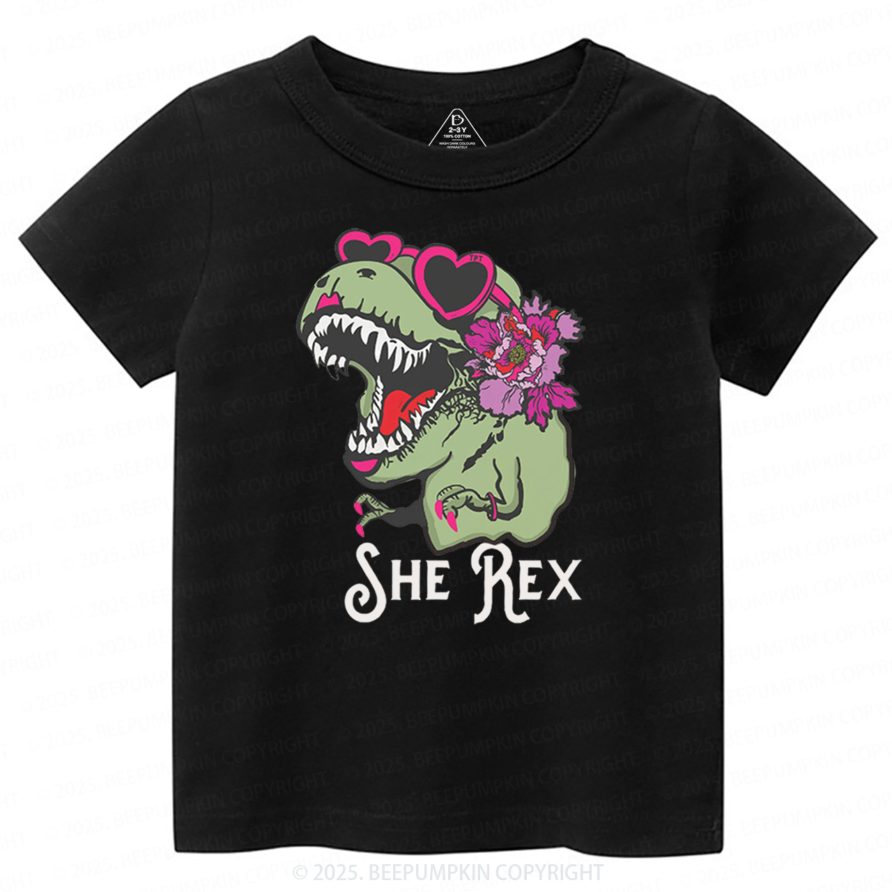 Girl T-Rex Toddler&Kid's Tees Beepumpkin