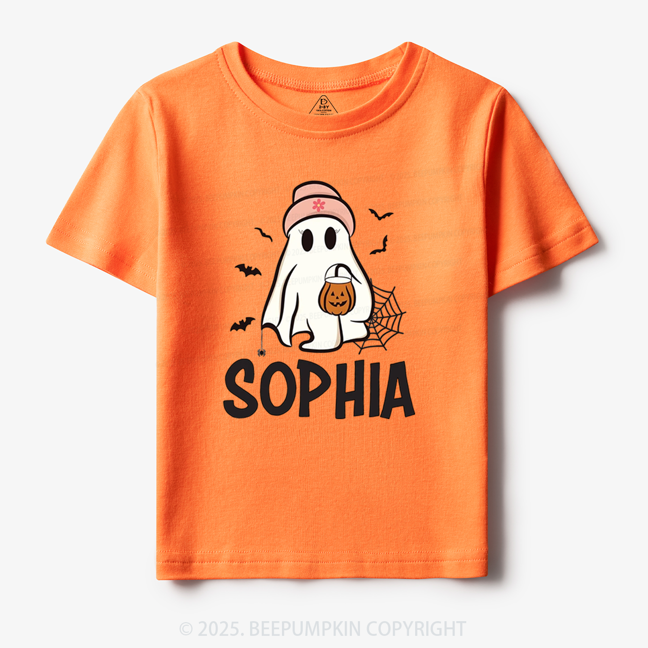 Personalized Ghost Name Toddler&Kid's Tees Beepumpkin