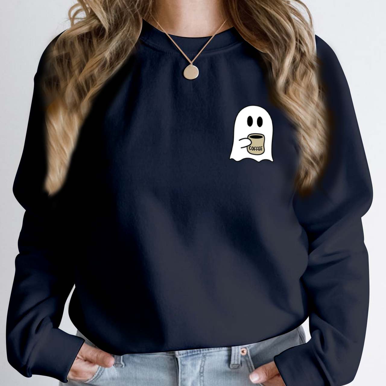 Cute Spooky Coffee Sweatshirt For Mama