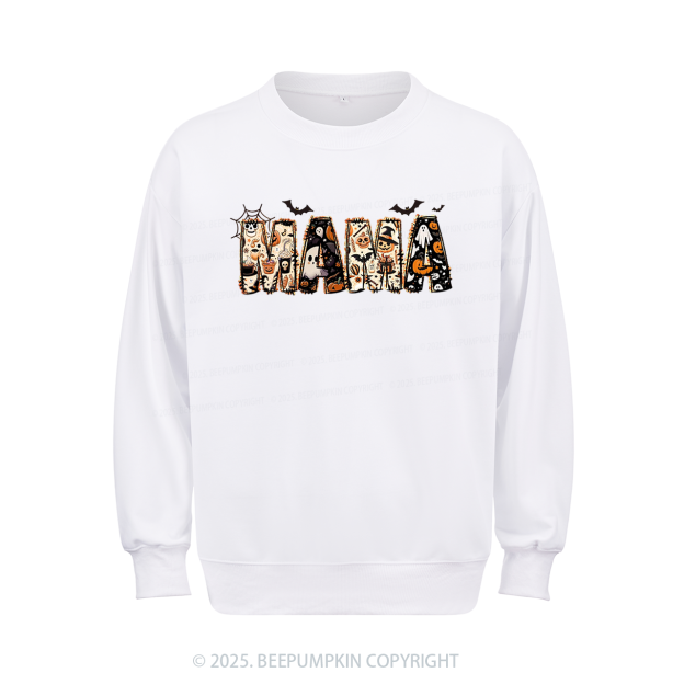 Personalized Halloween Mama Sweatshirt Beepumpkin