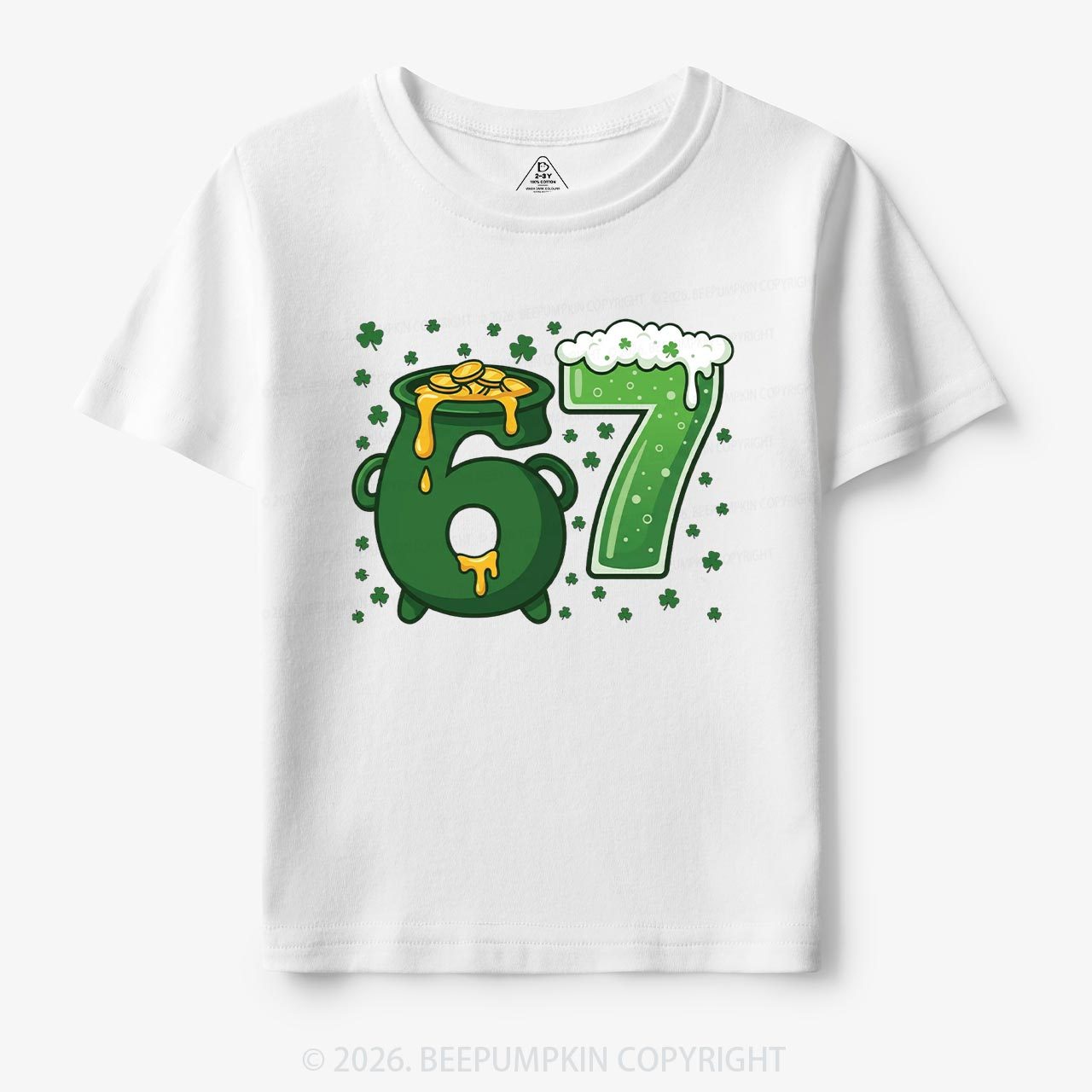 Six Seven St Patrick's Day Toddler&Kid's Tees Beepumpkin