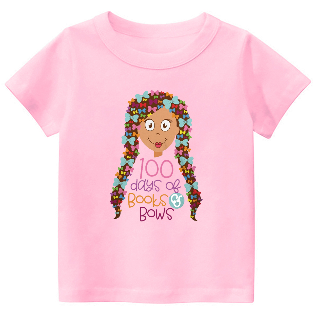 100 Days Of Books And Bows Toddler&Kids Tees 