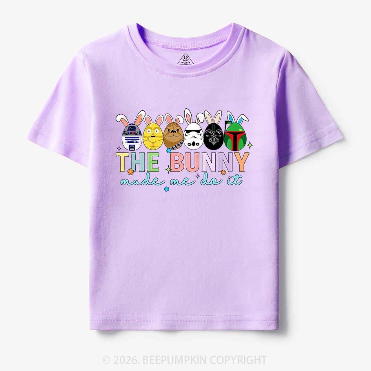 Cute Cartoon Characters Happy Easter Toddler&Kid's Tees Beepumpkin