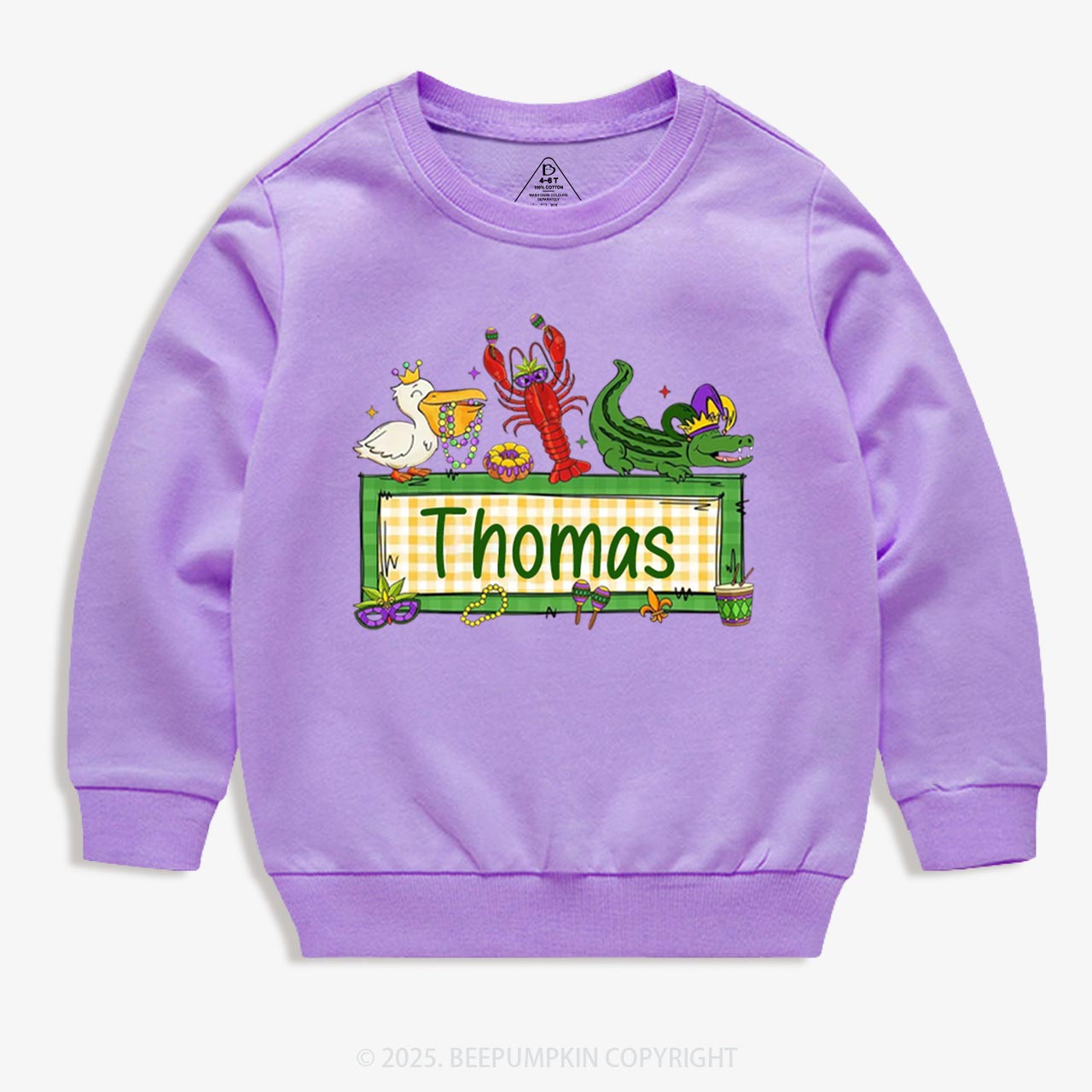 Personalized Tiny Parade Nameset Kid's Sweatshirt