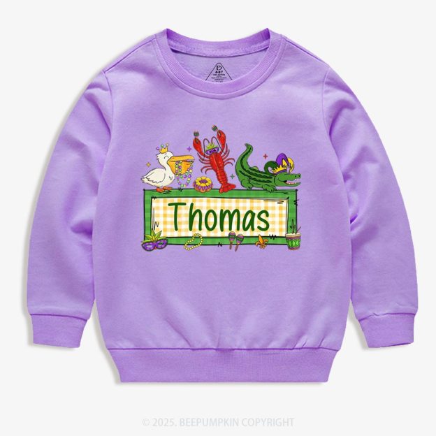 Personalized Tiny Parade Nameset Kid's Sweatshirt