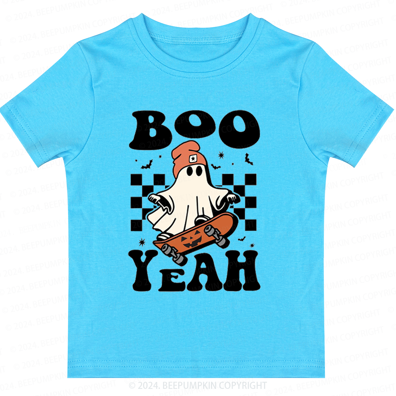 Boo Yeah Halloween Ghost Toddler&Kids Tees 