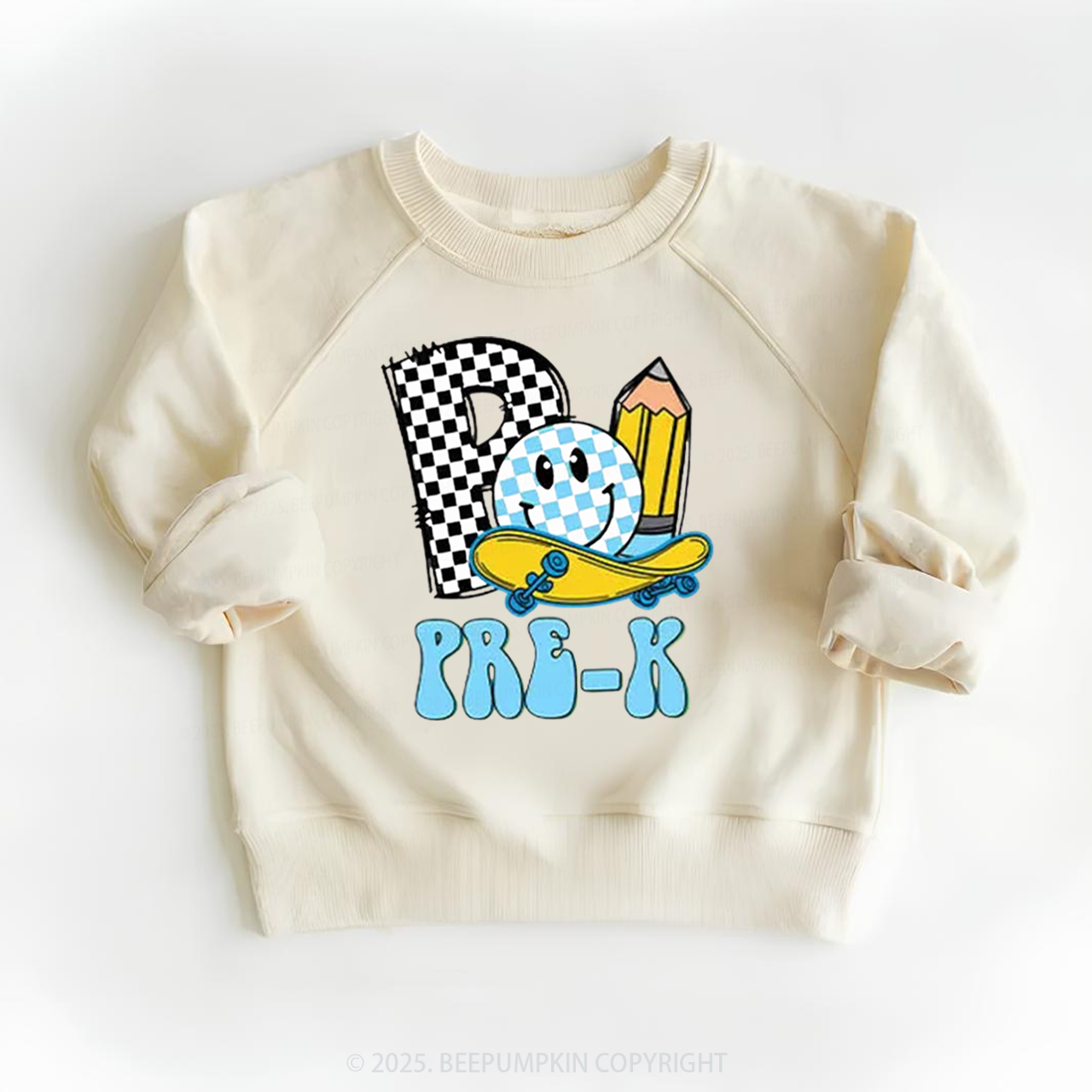 Personalized Pencil & Board Crew Kid's Sweatshirt