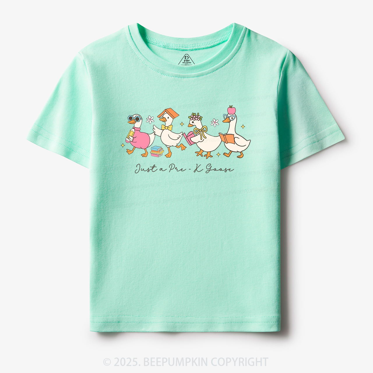 Personalized Back To School Goose Toddler&Kid's Tees Beepumpkin