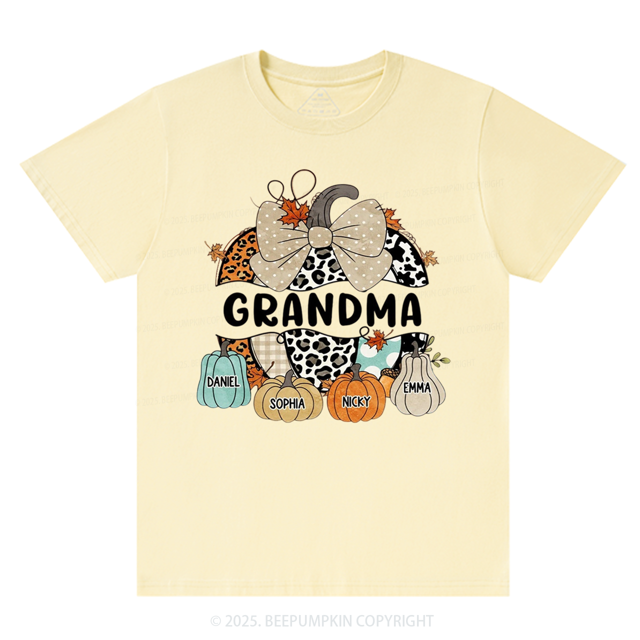 Personalized Fall Halloween Pumpkin T-Shirts Beepumpkin