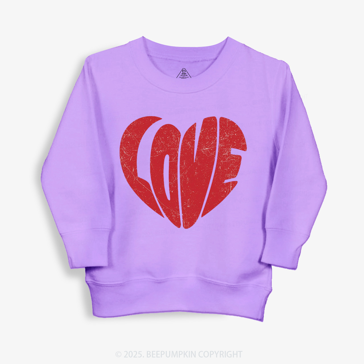 Retro Love Heart Valentine's Day Kid's Sweatshirt