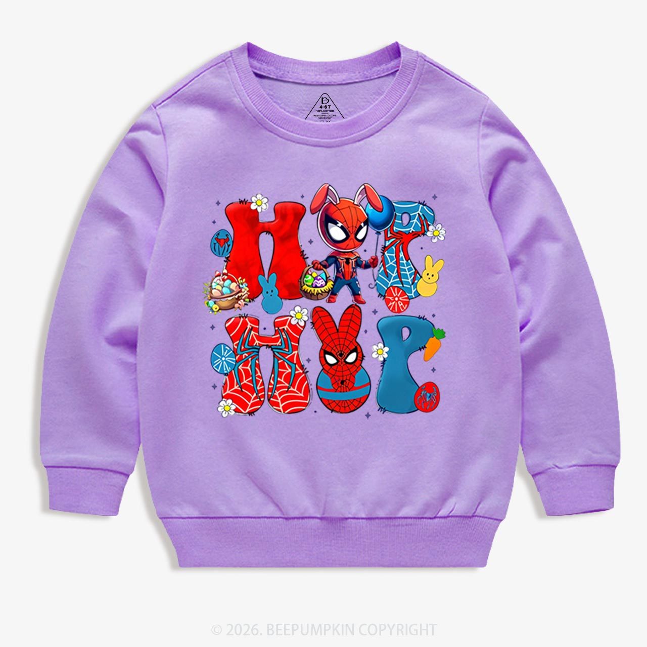 Cartoon Easter Bunny Kid's Sweatshirt