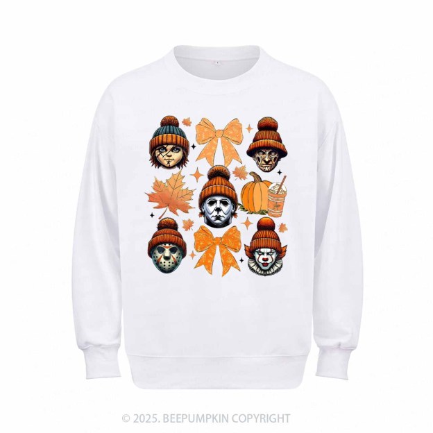 Fall Vibes Horror Sweatshirt Beepumpkin