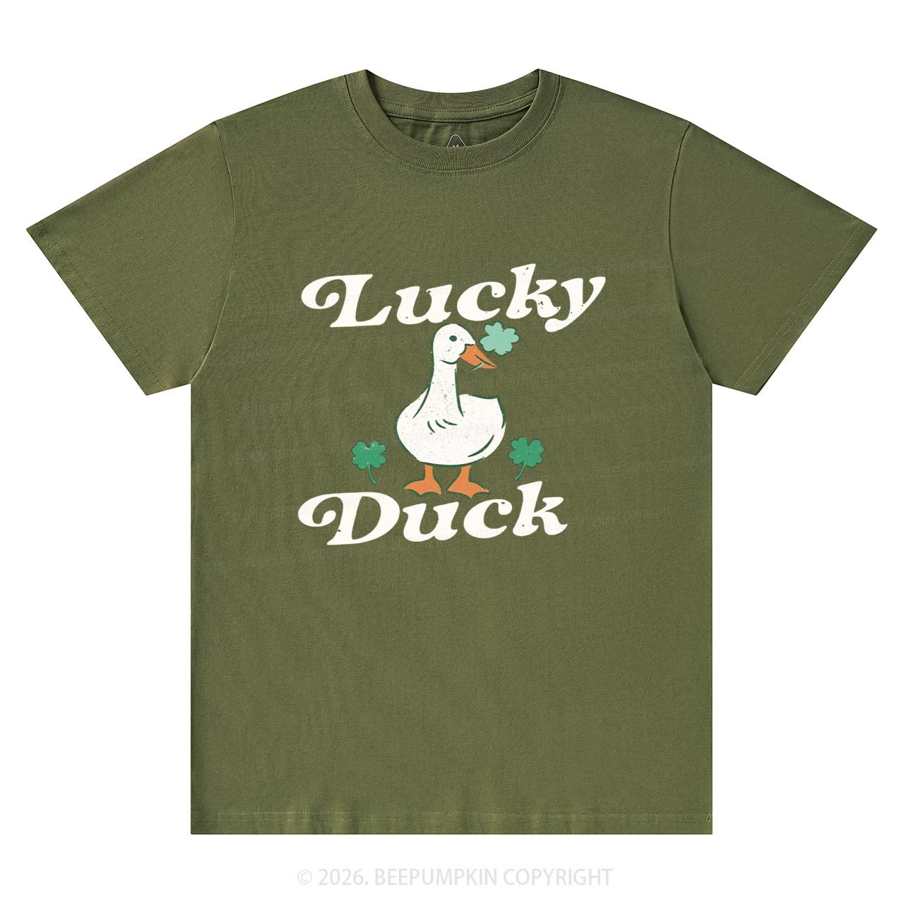 Lucky Duck St Patrick's Day T-Shirts Beepumpkin