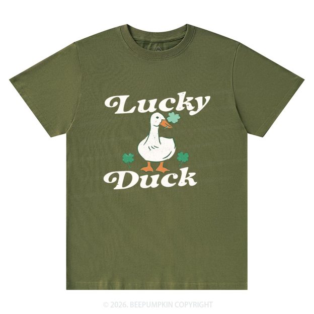 Lucky Duck St Patrick's Day T-Shirts Beepumpkin