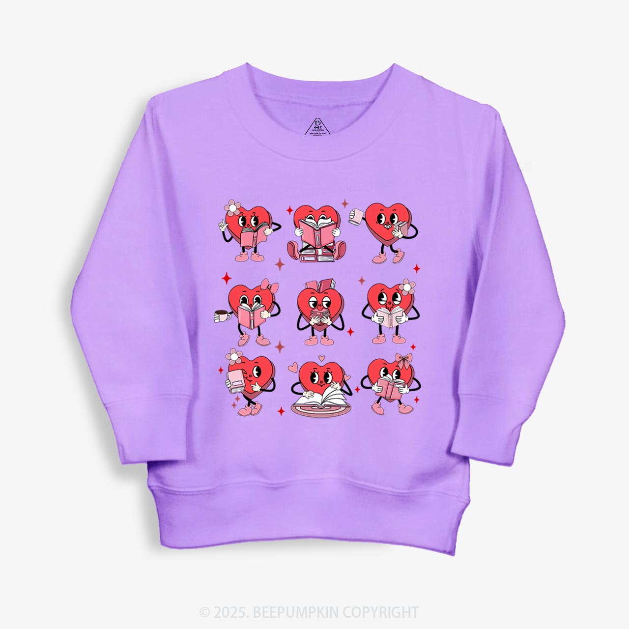 Book Lovers Valentine’s Day Kid's Sweatshirt
