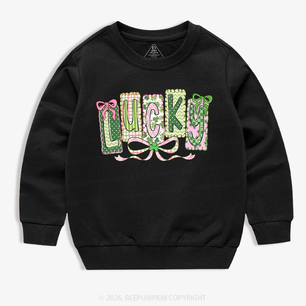 Lucky Shamrock St. Patrick's Day Kid's Sweatshirt