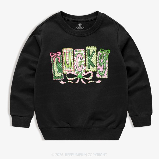 Lucky Shamrock St. Patrick's Day Kid's Sweatshirt