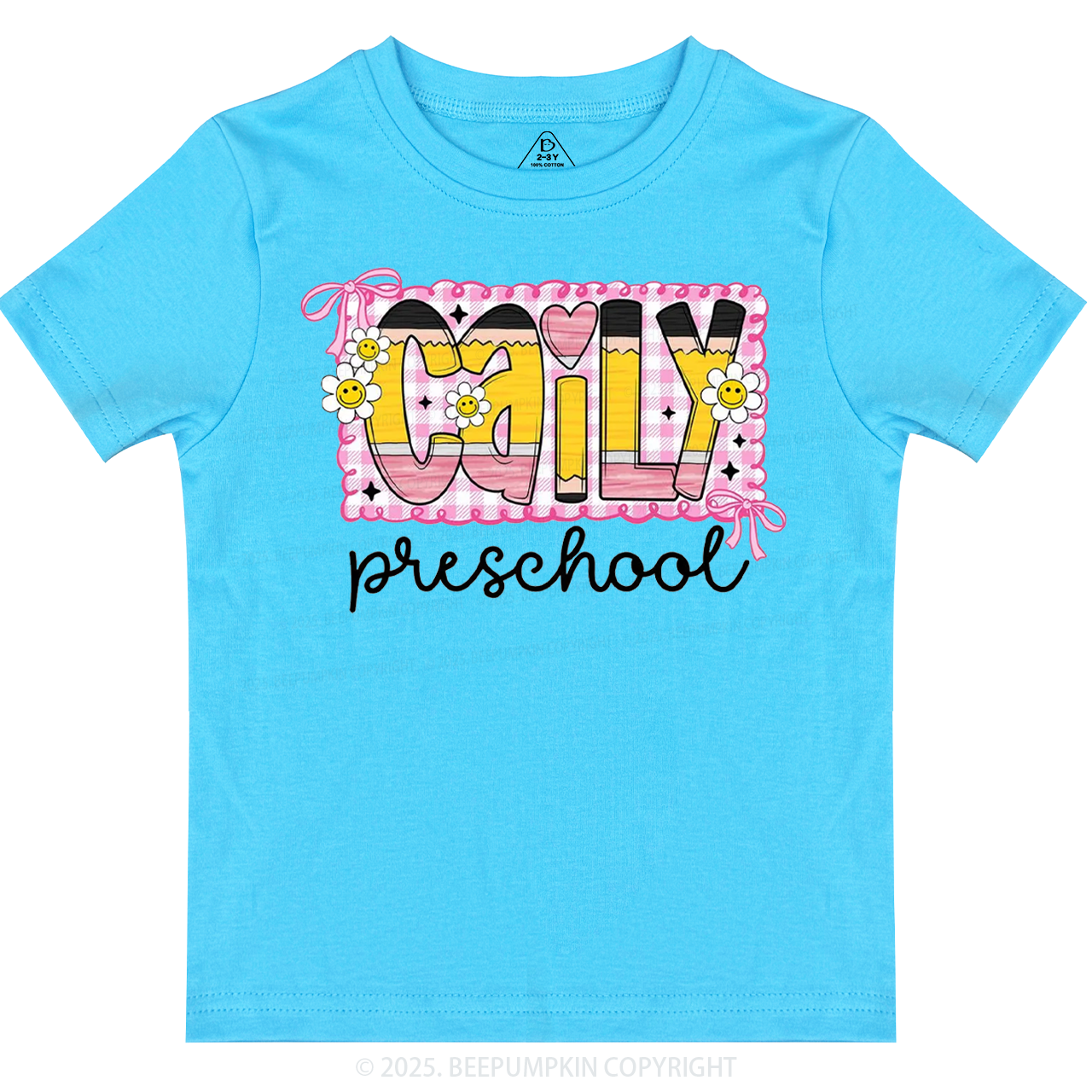 Personalized Graffiti Pencil Name Toddler&Kid's Tees Beepumpkin