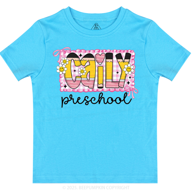 Personalized Graffiti Pencil Name Toddler&Kid's Tees Beepumpkin