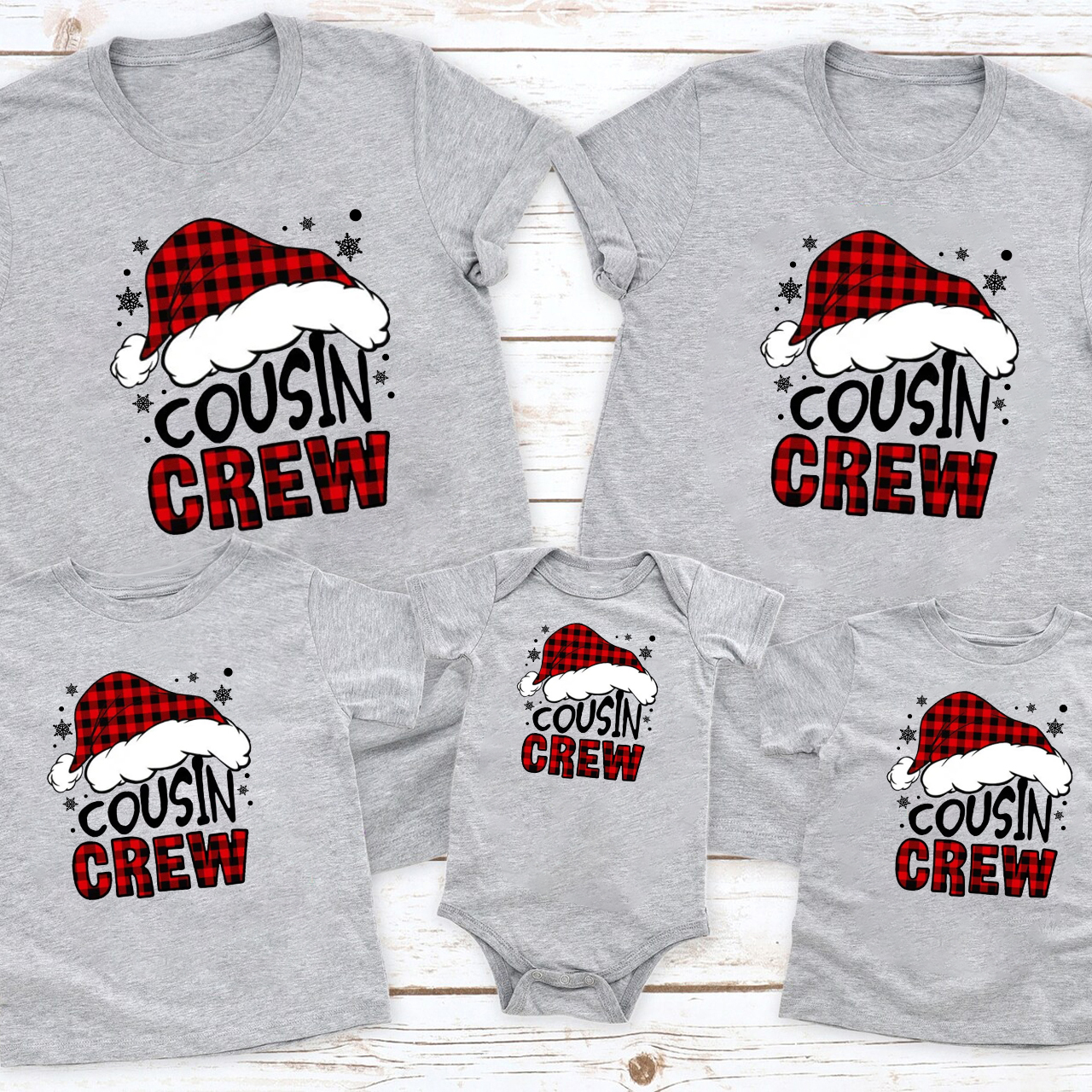 Cousin Crew Christmas Family Matching Shirt
