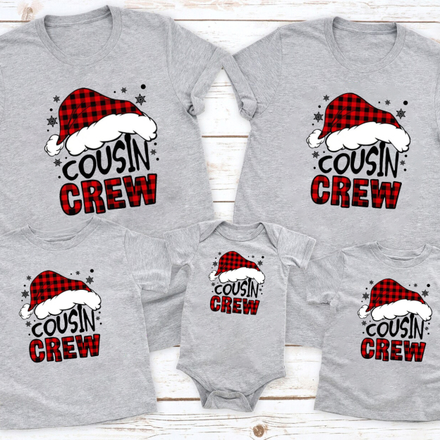 Cousin Crew Christmas Family Matching Shirt