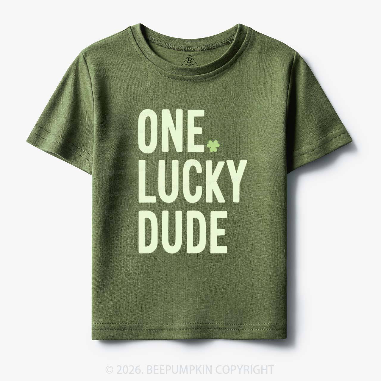 One Lucky Dude St. Patrick's Day Toddler&Kid's Tees Beepumpkin