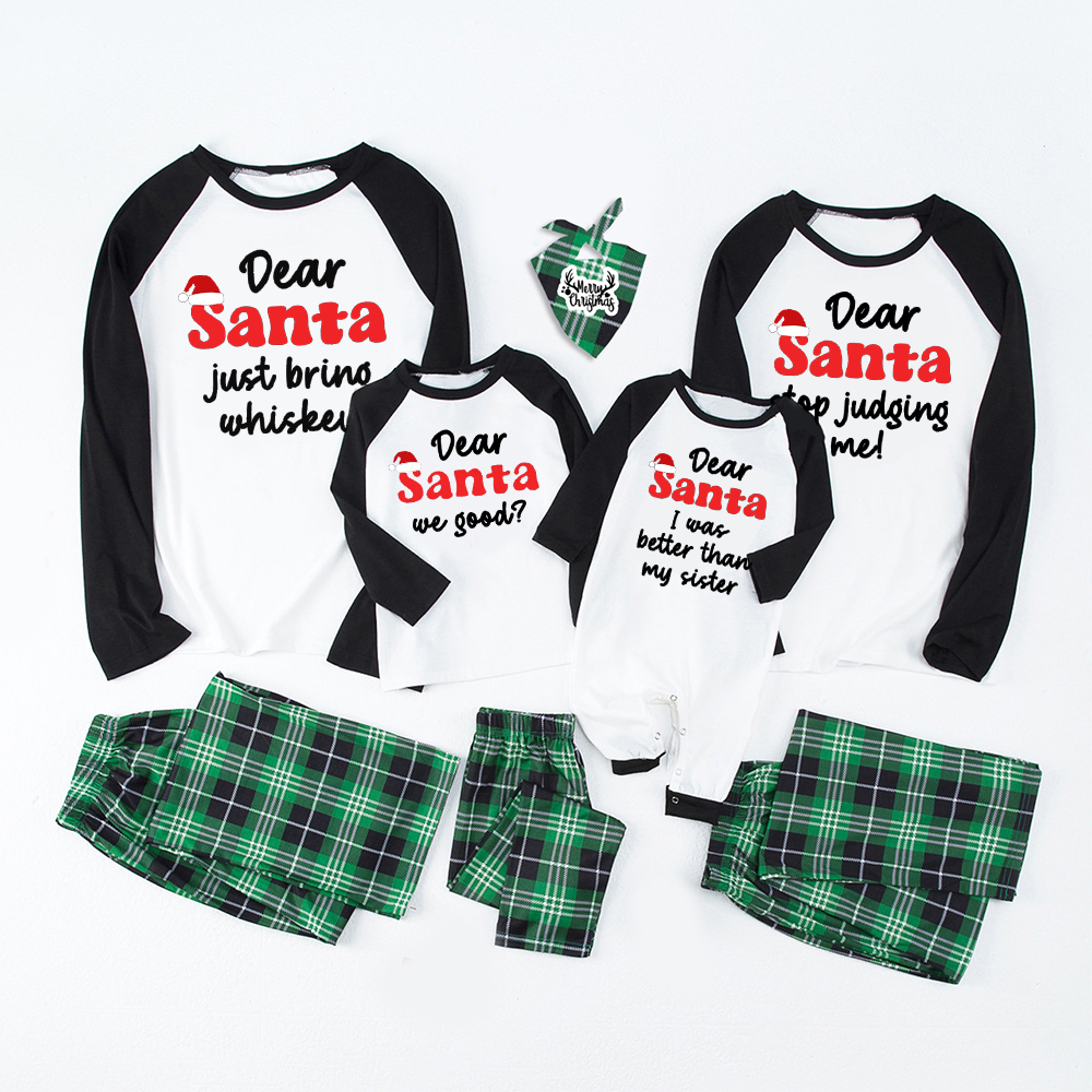 Dear Santa Define Good Christmas Family Matching Pajamas