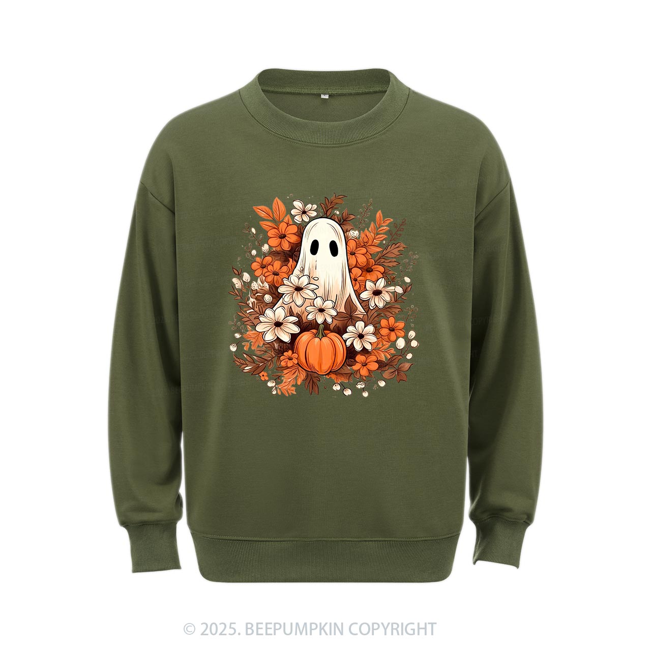 Watercolor Spooky Ghost Sweatshirt Beepumpkin