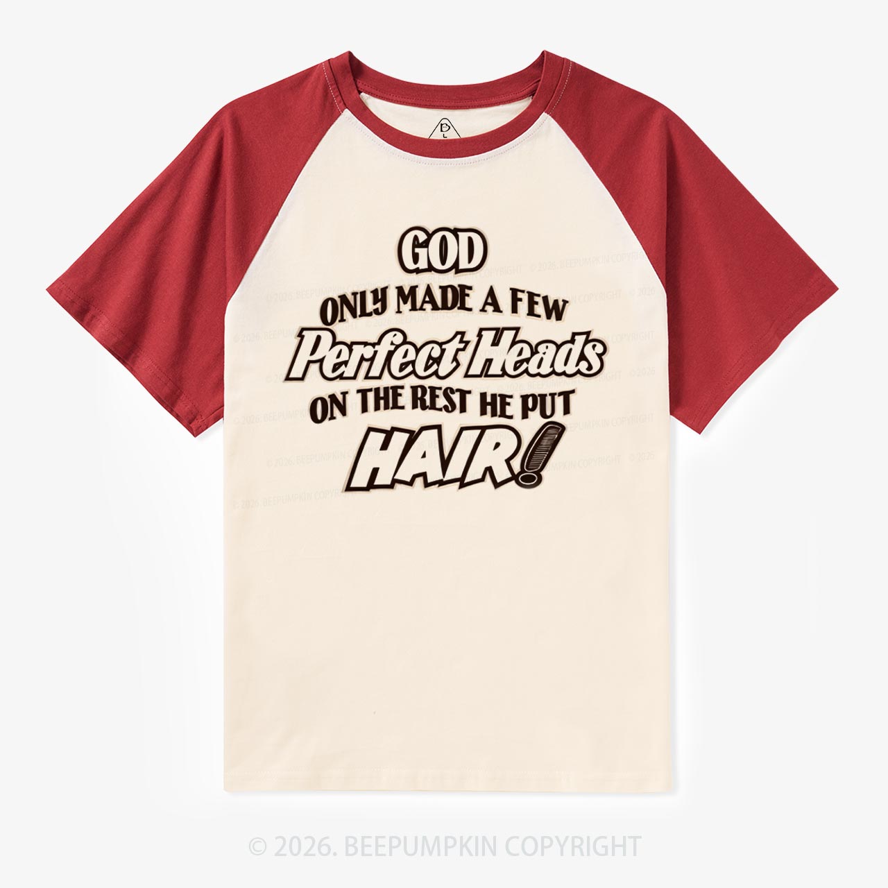 Perfect Heads Vintage Raglan T‑Shirt