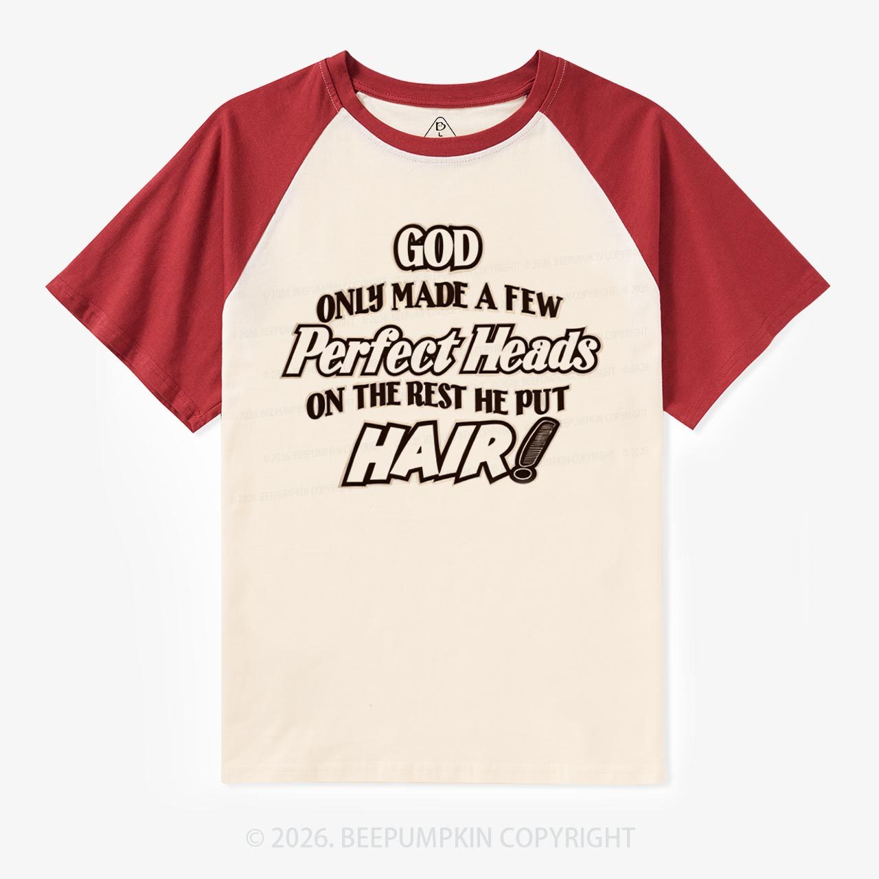 Perfect Heads Vintage Raglan T‑Shirt