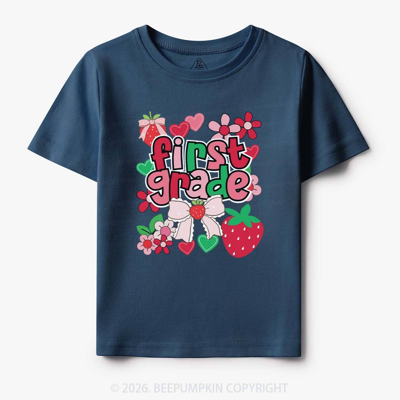First Grade Strawberries Back to School Toddler&Kid's Tees