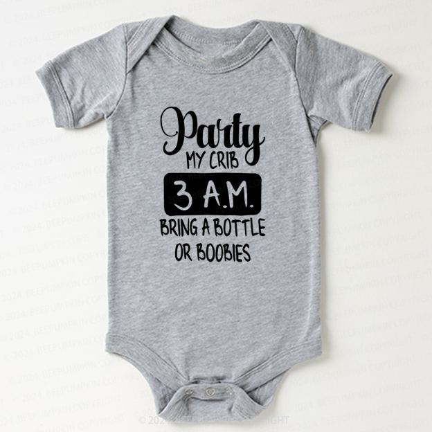 Party At My Crib Bodysuit For Baby