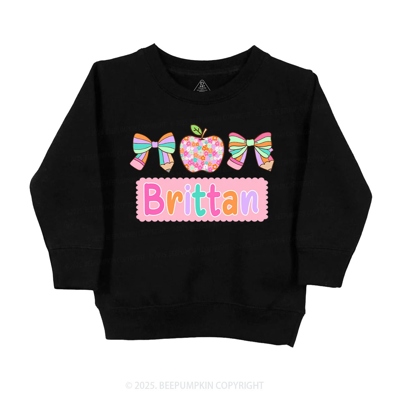 Personalized Pretty Name Kid's Sweatshirt