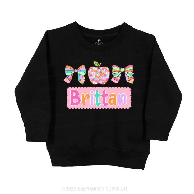 Personalized Pretty Name Kid's Sweatshirt